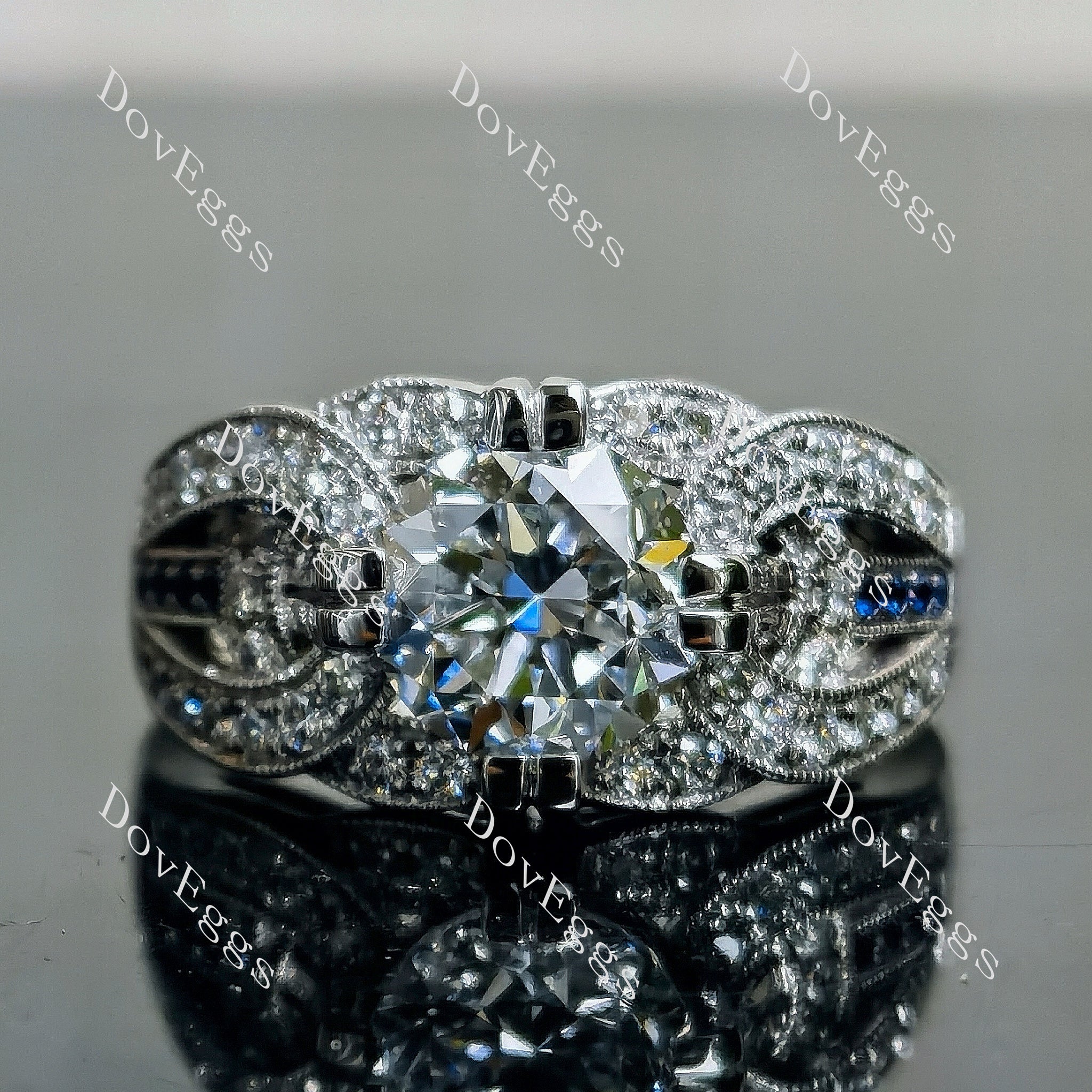 split shank Lab Grown Diamond Engagement Ring