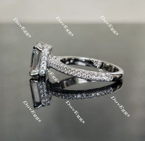 Doveggs pave engagement ring only semi-mount only(Exclusively to DovEggs Stones)
