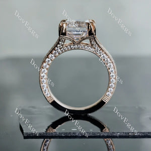 Faythe’s Promise Elizabeth split shank pave engagement ring only semi-mount only(Exclusively to DovEggs Stones)