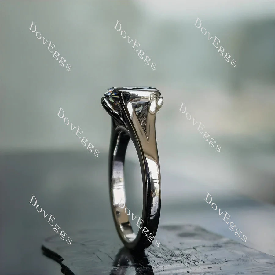 Doveggs solitaire engagement ring semi-mount only(Exclusively to DovEggs Stones)