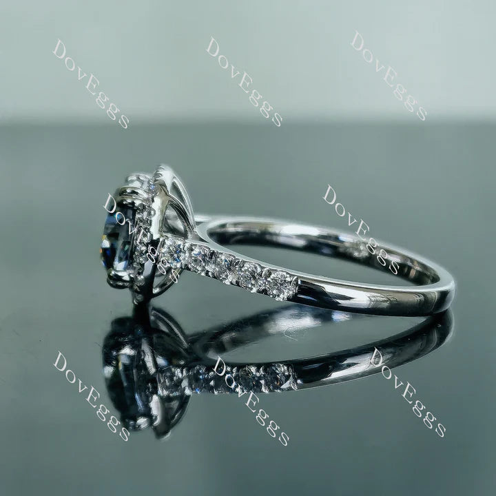 DovEggs halo engagement ring semi-mount only(Exclusively to DovEggs Stones)