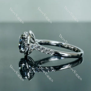 DovEggs halo engagement ring semi-mount only(Exclusively to DovEggs Stones)