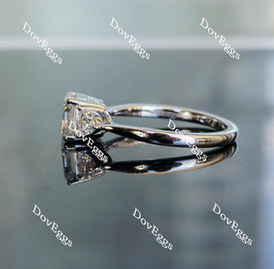 Doveggs three-stone engagement ring semi-mount only(Exclusively to DovEggs Stones)