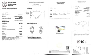 Doveggs 1.06ct Marquise F color VS1 Clarity Excellent cut lab diamond stone(certified)