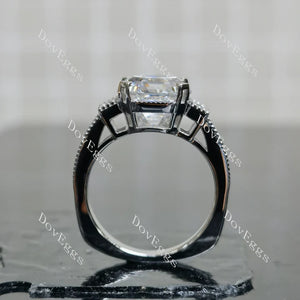 DovEggs pave side stones engagement ring only semi-mount only(Exclusively to DovEggs Stones)