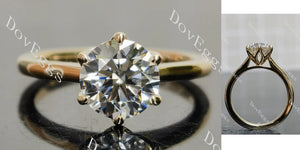 Doveggs solitaire engagement ring semi-mount only(Exclusively to DovEggs Stones)