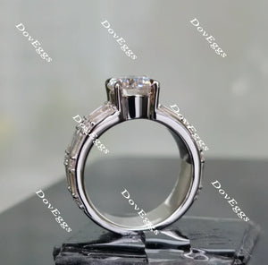 Doveggs art deco engagement ring semi-mount only(Exclusively to DovEggs Stones)