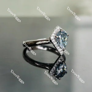 Doveggs pave halo engagement ring semi-mount only(Exclusively to DovEggs Stones)