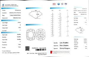 Doveggs 2.091ct cushion D color VVS1 Clarity Excellent cut lab diamond stone(certified)