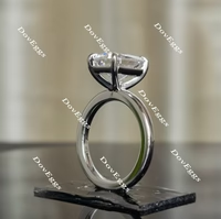 Doveggs solitaire art deco engagement ring semi-mount only(Exclusively to DovEggs Stones)