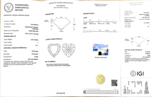 Doveggs 2.54ct heart F color VS1 Clarity Excellent cut lab diamond stone(certified)
