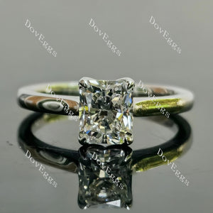 Doveggs Radiant Solitaire Lab Grown Diamond Engagement Ring