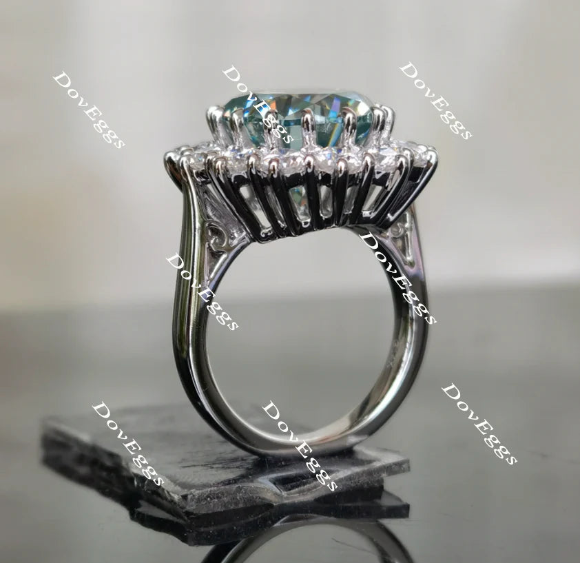 DovEggs halo engagement ring only semi-mount only(Exclusively to DovEggs Stones)