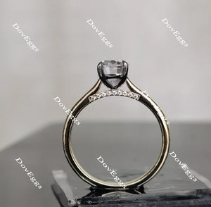 DovEggs pave engagement ring only semi-mount only(Exclusively to DovEggs Stones)