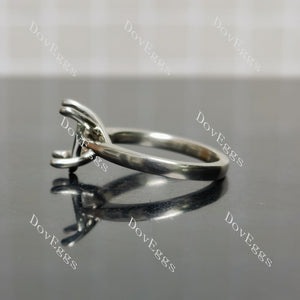 Doveggs solitaire engagement ring semi-mount only(Exclusively to DovEggs Stones)