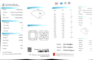 Doveggs 2.164ct cushion E color VS1 Clarity Excellent cut lab diamond stone(certified)