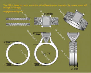 The Karen half eternity paved engagement ring semi-mount only(Exclusively to DovEggs Stones)