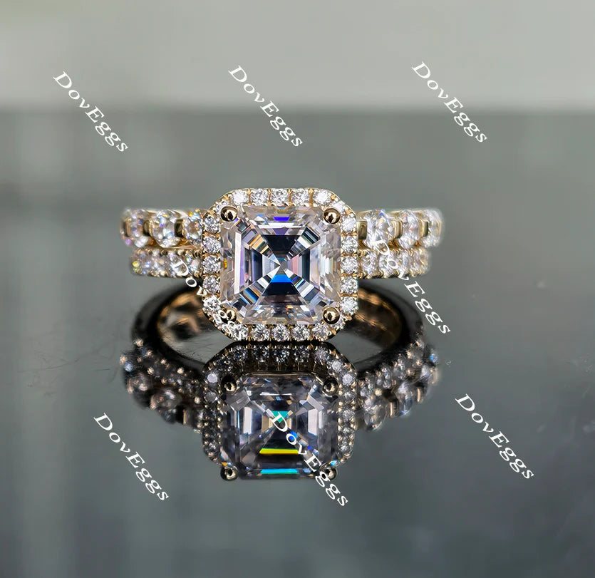 DovEggs halo engagement ring only semi-mount only(Exclusively to DovEggs Stones)