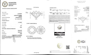 Doveggs 1.47ct round I color VS1 Clarity Ideal cut lab diamond stone(certified)