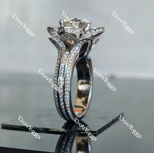 llka's flower dream round full eternity channel set engagement ring only semi-mount only(Exclusively to DovEggs Stones)