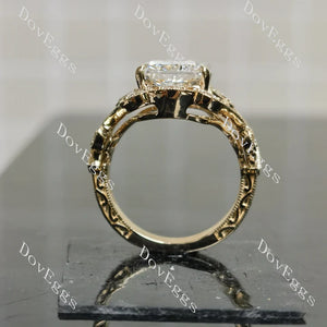 Vintage art deco engagement ring semi-mount only(Exclusively to DovEggs Stones)
