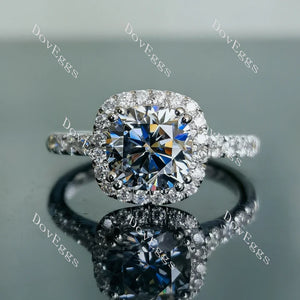 DovEggs halo engagement ring semi-mount only(Exclusively to DovEggs Stones)