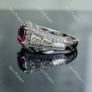 DovEggs halo art deco pave engagement ring semi-mount only(Exclusively to DovEggs Stones)