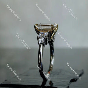 DovEggs side stones engagement ring semi-mount only(Exclusively to DovEggs Stones)