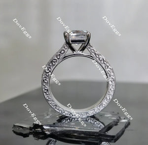 Ian’s Promise princess eternity channel set engagement ring only semi-mount only(Exclusively to DovEggs Stones)