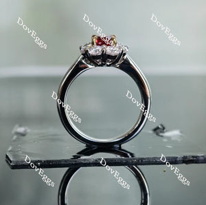 DovEggs halo engagement ring semi-mount only(Exclusively to DovEggs Stones)