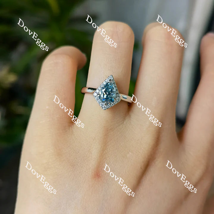 Doveggs pave halo engagement ring semi-mount only(Exclusively to DovEggs Stones)