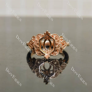 Doveggs vintage engagement ring semi-mount only(Exclusively to DovEggs Stones)