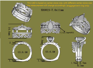 DovEggs hidden halo engagement ring semi-mount only(Exclusively to DovEggs Stones)