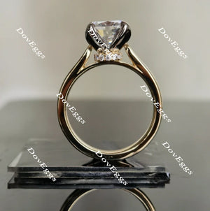 DoveEggs art deco engagement ring only semi-mount only(Exclusively to DovEggs Stones)