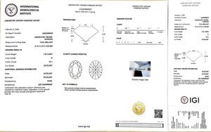 Doveggs 1.02 ct oval G color VS2 Clarity Excellent cut lab diamond stone(certified)