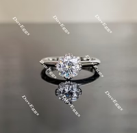 Doveggs solitaire art deco engagement ring semi-mount only(Exclusively to DovEggs Stones)