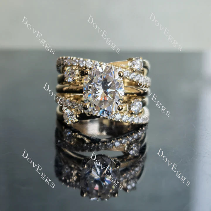 Doveggs split shank engagement ring only semi-mount only(Exclusively to DovEggs Stones)