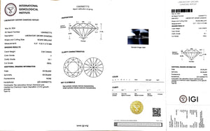 Doveggs 3.04ct round F color VS1 Clarity IDEAL cut lab diamond stone(certified)