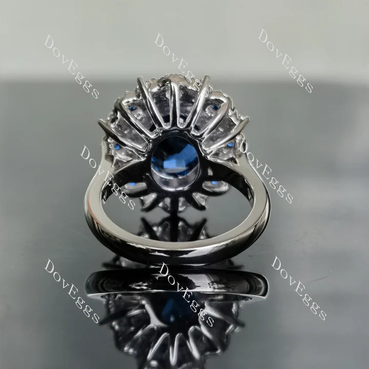 DovEggs floral halo engagement ring semi-mount only(Exclusively to DovEggs Stones)