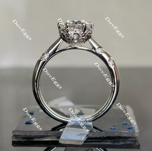 Doveggs pave engagement ring only semi-mount only(Exclusively to DovEggs Stones)