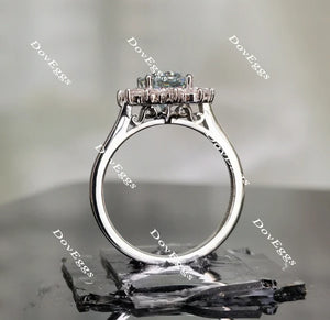 La Reina Halo engagement ring semi-mount only(Exclusively to DovEggs Stones)