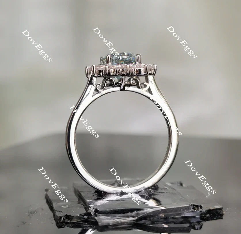 La Reina engagement ring only semi-mount only(Exclusively to DovEggs Stones)