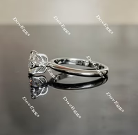 Doveggs solitaire art deco engagement ring semi-mount only(Exclusively to DovEggs Stones)