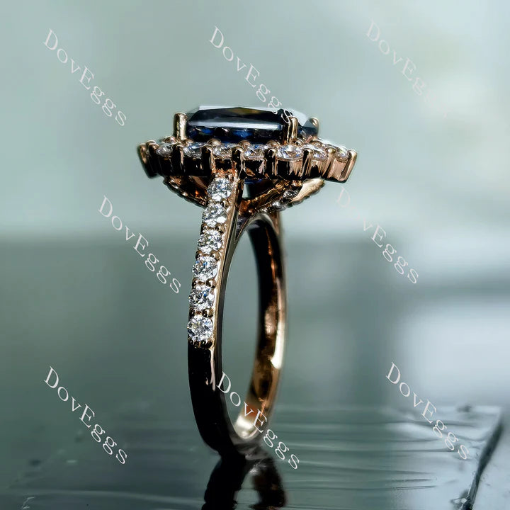 DovEggs halo engagement ring only semi-mount only(Exclusively to DovEggs Stones)