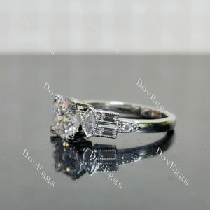 DovEggs vintage delicate side stones engagement ring semi-mount only(Exclusively to DovEggs Stones)