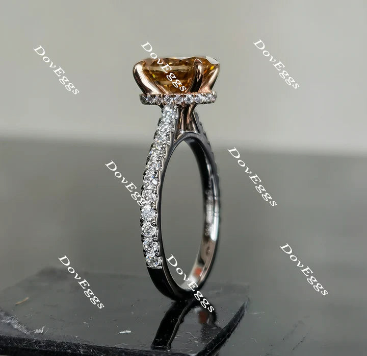 DovEggs pave engagement ring only semi-mount only(Exclusively to DovEggs Stones)