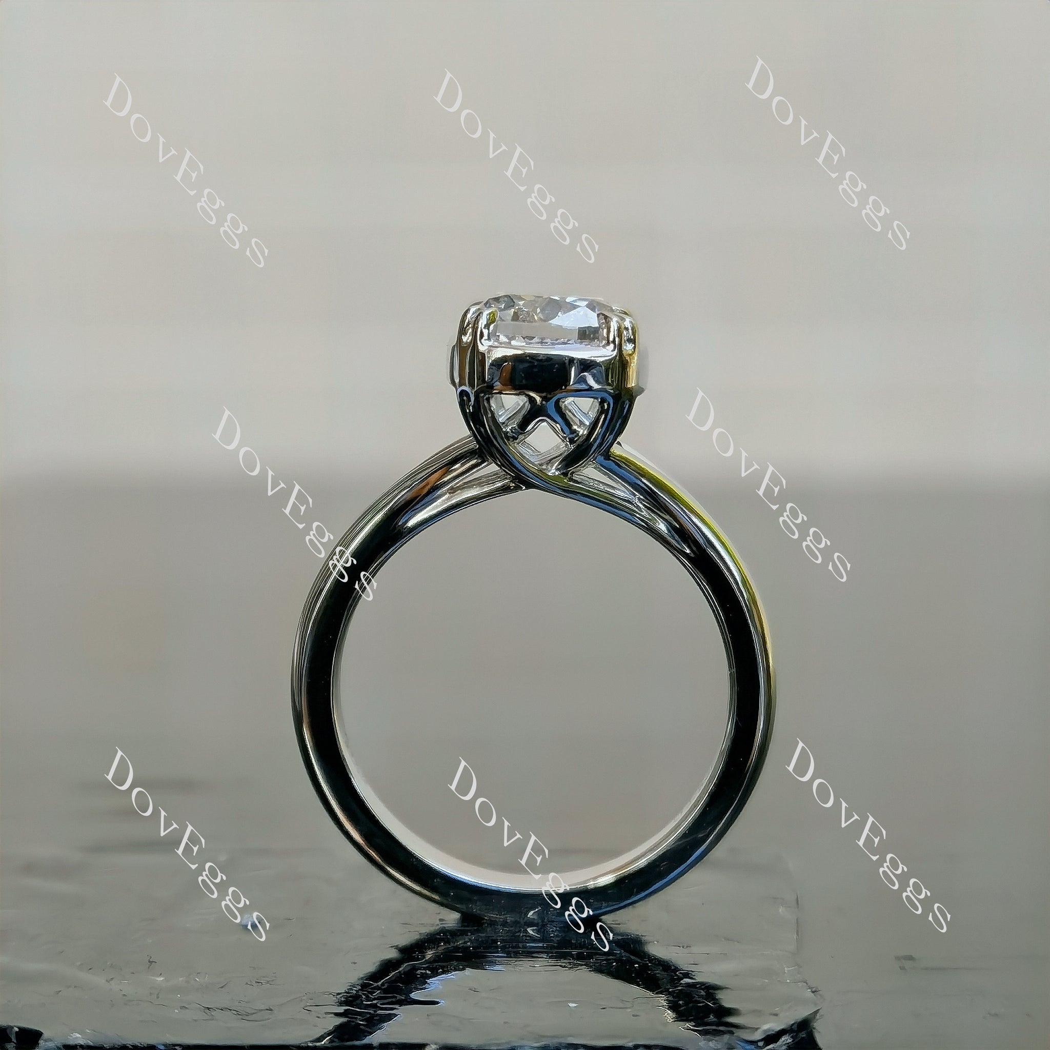 Doveggs Elongated Cushion Solitaire Lab Grown Diamond Engagement Ring