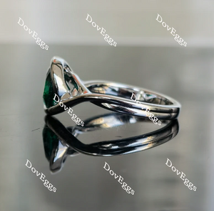 Doveggs solitaire engagement ring semi-mount only(Exclusively to DovEggs Stones)