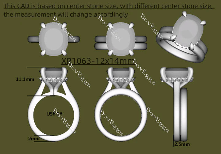 The Divine Halo engagement ring only semi-mount only(Exclusively to DovEggs Stones)