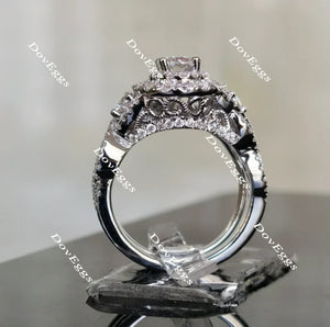 DovEggs halo engagement ring only semi-mount only(Exclusively to DovEggs Stones)